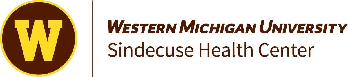 Western Michigan University Sindecuse Health Center logo.